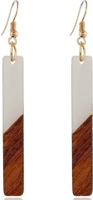 Produktbild von WO-32695 Graue Ohrringe – Ökologischer Schmuck KP32695