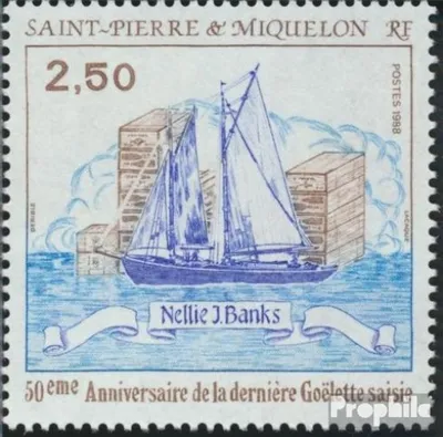 Produktbild von Briefmarken St. Pierre und Miquelon 1988 Mi 564 (kompl.Ausg.) postfrisch Letzte Alkoholschmugglerfahrt