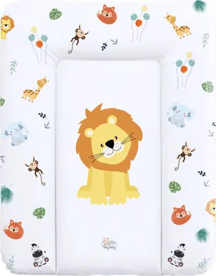 Produktbild von Wickelauflage Wickelkommode Auflage Baby 70 x 50 cm - Wickelmatte Wickeltischauflage Wasserfest Wickelunterlage Weich Safari Motiv