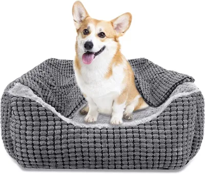 Produktbild von Hundebett 64x53x20 cm, antislip, für mittelgroße Hunde, orthopädisches Haustierbett