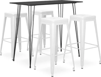 Produktbild von 5-tlg. Bar-Set Schwarz und Weiß