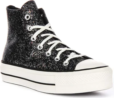 Produktbild von Converse All Star Lift A09551C in Schwarz Silber Metallic – 5.5 UK - 38 EU - 7.5 US / Black Silver