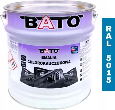 Produktbild von Chlorkautschuk-Emaille Farbe für Metall BATO RAL 5015 BLAU 10 l