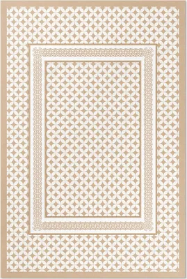 Produktbild von Geometrisches Geflecht Mosaik Glamour – Vinyl Fußmatte – 150x225 cm – Rutschfest, Pflegeleicht & Langlebig