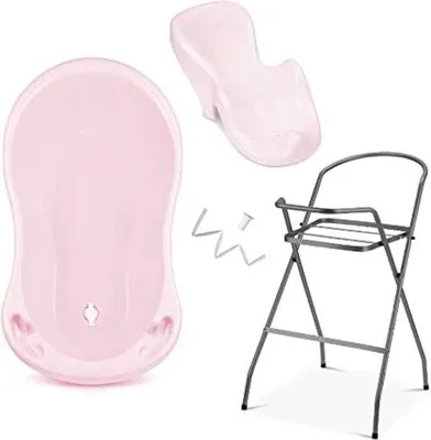 Image de Ensemble de bain pour bébé rose 79 x 54 x 90 cm