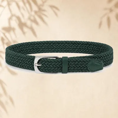 Produktbild von Stretchgürtel Schmal Flechtgürtel Elastisch 90-105 cm Uni