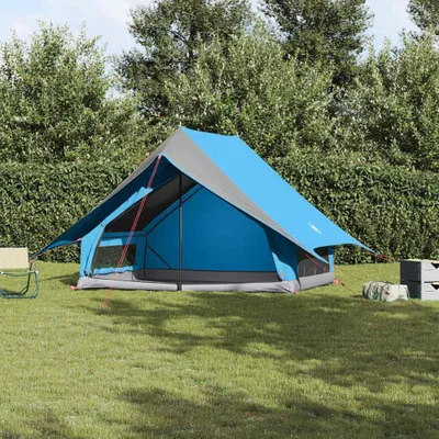 Immagine prodotto di Tenda per famiglie, adatta per 3 persone, colore blu e grigio