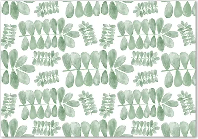 Produktbild von Tulup® Glas-Bild - 100 x 70 - Wandbild aus Glas - Wandkunst - Wandbild hinter gehärtetem Sicherheitsglas - Blumen & Pflanzen - Grüne Blätter - Grün