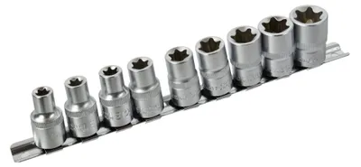 Immagine prodotto di Set bussole E-Torx corte, 1/2" ,10–24 mm, 10 pezzi