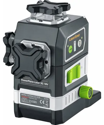Produktbild von Laserliner PowerPlane-Laser 3G Multi | 18 V | bis 60 m | ±0,2 mm/m | grüner Laser | in L-BOXX