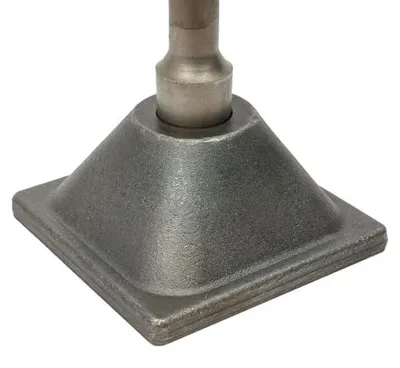 Produktbild von Bodenverdichter 9,5 kg aus Stahl, 40 cm hoch, mit 15 x 15 cm Grundplatte und Griff zum Verdichten, Handstampfer Bodenstampfer für Gartenarbeit
