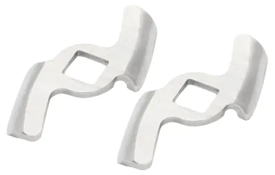 Produktbild von 2 Stück Fleischwolfmesser aus Edelstahl 304, Mahlscheiben-Zubehör für Fleischwölfe (8 mm Vierkantloch, 2 Klingen)