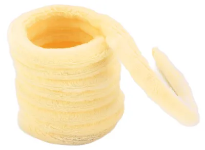 Produktbild von Katzenfederspielzeug, sicher und ungiftig, kaubar, verbessert die Gesundheit, Plüsch für Kätzchen (gelb)