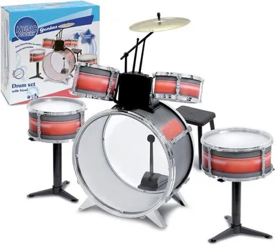 Immagine prodotto di Batteria per bambini - Batteria per principianti - Batteria junior - Batteria in legno