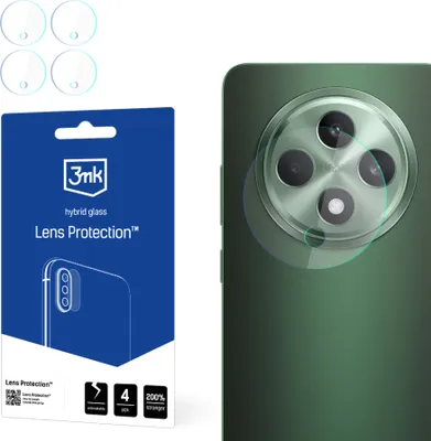 Produktbild von 3mk Hybridglas Lens Protection für OPPO Reno 12 F\Fs Kamera Objektiv Kameralinse 0,16mm 6H (4 Stück)