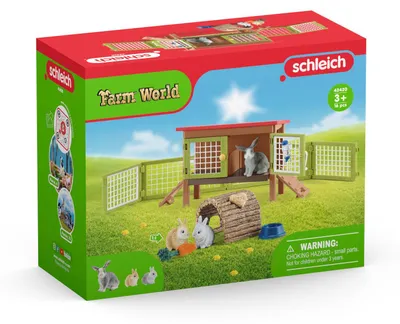 Productafbeelding van Schleich® 42420 Schleich® Farm World 42420 Kaninchenstall Spielfiguren-Set