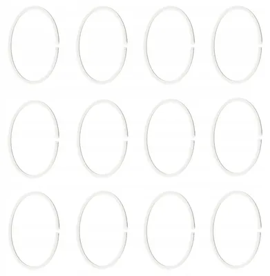 Produktbild von IKEA HASSJÖN Duschvorhangringe Weiß 12er-Pack
