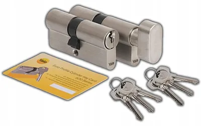 Produktbild von Yale Zylinder Y600 40/50 + 40/50 Satin Nickel 6 Schlüssel