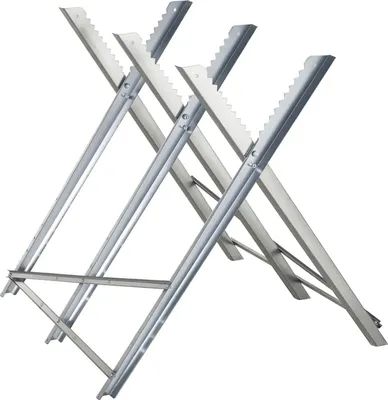 Obrázok produktu pre DURHAND Stojan na reťazovú pílu, skladací stojan na pílu, držiak na pílu, strieborný kov