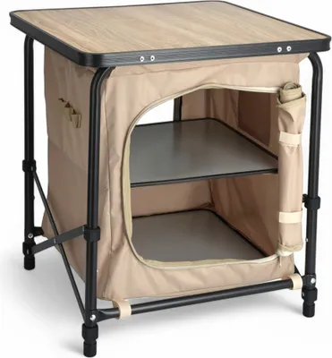Immagine prodotto di Armadietto da campeggio pieghevole con borsa per il trasporto - circa 48 x 48 x 53 cm - Colore: Beige / Nero