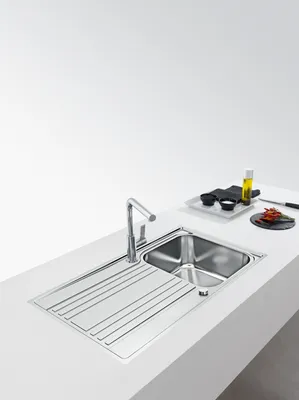 Produktbild von Franke Smart RPX 211-86 Einbauspüle Edelstahl für Unterschränke ab 45 cm, Drehknopf - inkl.