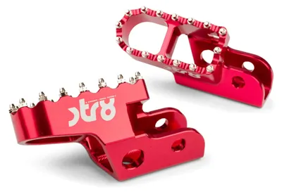 Image de Repose-pieds passager STR8 MX EVO CNC rouge SHERCO 50