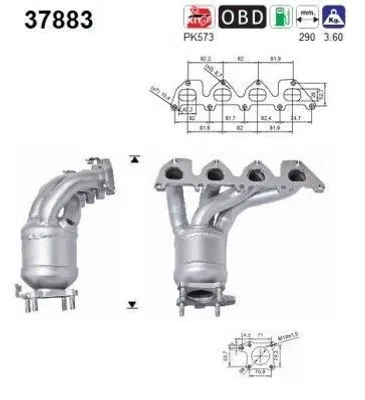 Zdjęcie produktu dla Katalizator Vw 1,4 1,6 Bora Golf