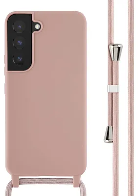 Imagen del producto de Funda de Silicona con Cuerda para Samsung Galaxy S22 - Sand Pink