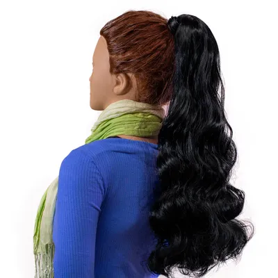 Obrázek produktu pro hair2heart Prodloužení copánků Prodloužení copánků Vlnité - Černá 60cm 100g