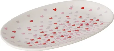 Image de Assiette SHERINE avec motif de cœur, 29 x 18,5 cm
