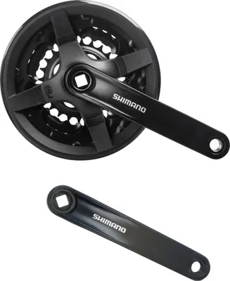 Produktbild von Shimano Kurbelgarnitur FC-TY301 42-34-24 Zähne 6/7/8-fach 175mm Kurbelset