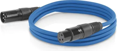 Produktbild von ETEC XLR Audio Kabel 3m Mikrofonkabel blau