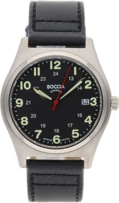 Produktbild von Boccia 3674-01 Herren-Titanuhr mit Saphirglas