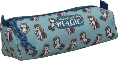 Image de Bagoose - Trousse à crayons licorne, polyester CD1243 (taille unique) (bleu)