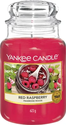Obrázok produktu pre Yankee Candle Red Raspberry, Valec, Červená, Cukor, Pižmo, 110 h, 1 kusov