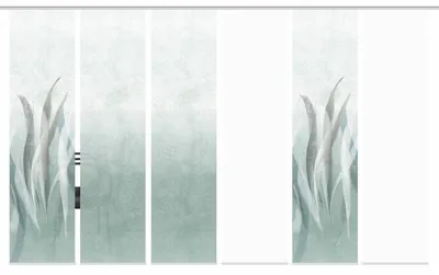 Produktbild von Schiebegardine SIRALIO, Seidenoptik, Digitaldruck, 245x60 cm, Pflanzendruck, mit Zubehör
