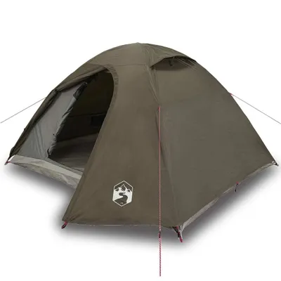 Produktbild von Kuppel-Campingzelt 3 Personen Braun Wasserdicht
