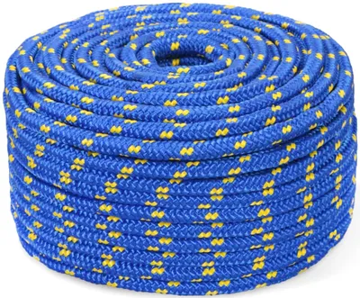 Produktbild von Polypropylen-Seil, 6 mm, 10 Meter, blau – wasserabweisend, UV-beständig