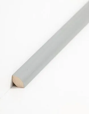 Produktbild von Viertelstableiste Fußleiste 14 x 14 x 2000 mm Grau zum Kleben, Clipsen, Schrauben & Nageln Massivholz Sockelleiste by PROVISTON 2 Meter | 1 Stück