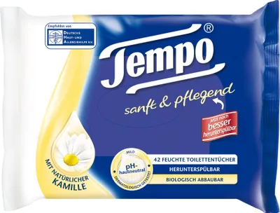 Produktbild von Tempo 836041, 42 Stück(e), Blau, Weiß, Gelb