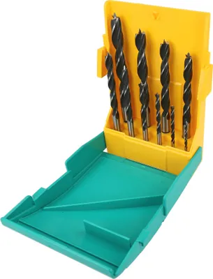 Zdjęcie produktu dla Heller Tools 24646 0 Wood twist drill bit set 10-piece 3 mm, 4 mm, 5 mm, 6 mm, 7 mm, 8 mm, 9 mm, 10 mm, 11 mm, 12 mm Cylinder shank 1 Set