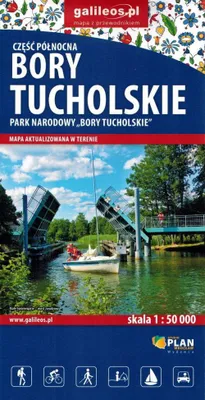 Image de Tucholawald, partie nord 1:50.000. Parc national de Tucholawald. Carte touristique. Galileos