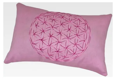Produktbild von Kissen - Meditation - Yoga - Blume des Lebens - rosa
