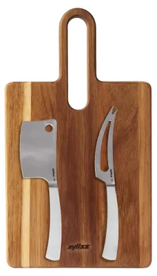 Produktbild von Zyliss Signature Käsemesser und Servierbrett S aus Akazienholz 3-teilig