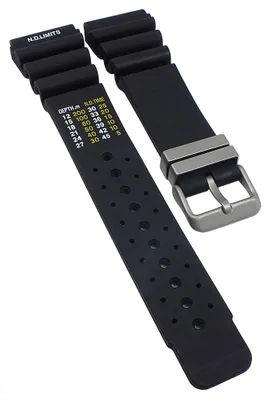 Produktbild von Minott Uhrenarmband | Polyurethan(Polyurethan) schwarz Taucheruhren 26984S, Stegbreite:20mm