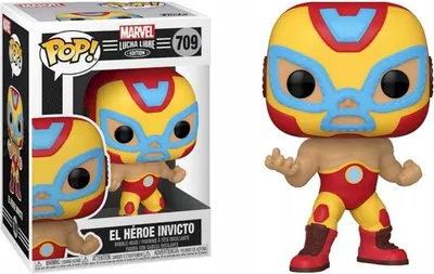 Image de Funko Marvel Luchadores POP ! figurine vinyle Iron Man 9 cm FK53871