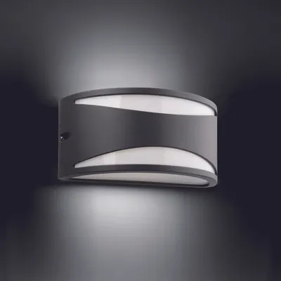 Image de Faro 70697, applique murale d'extérieur, gris foncé, aluminium, IP44, I, E27