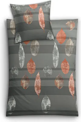 Produktbild von Kleine Wolke Bettwäsche Satin, Laurus Anthrazit, 1-135x200 /1-80x 80
