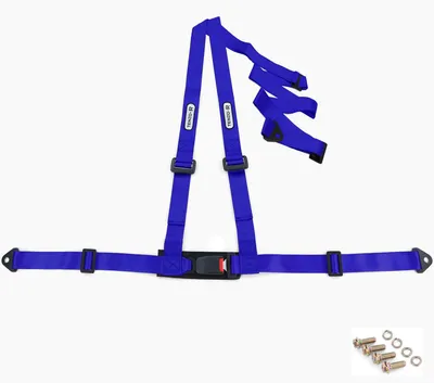 Produktbild von 3 Punkt Tenzo-R Sport Hosenträger Gurt blau Sicherheitsgurt E-Prüfzeichen