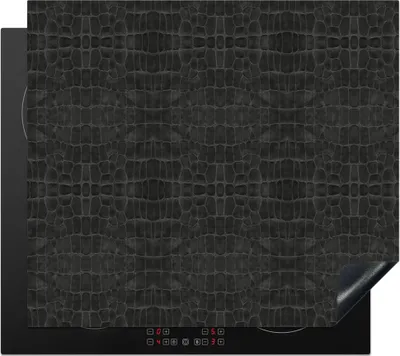 Produktbild von KitchenYeah© Herdabdeckplatte Leder - Textur - Tierhaut , 58x51cm, Küche Deko, Glaskeramikkochfeld Herdabdeckung, Abdeckplatte fùr Kochfeld